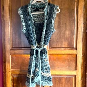 crocheted sweater vest